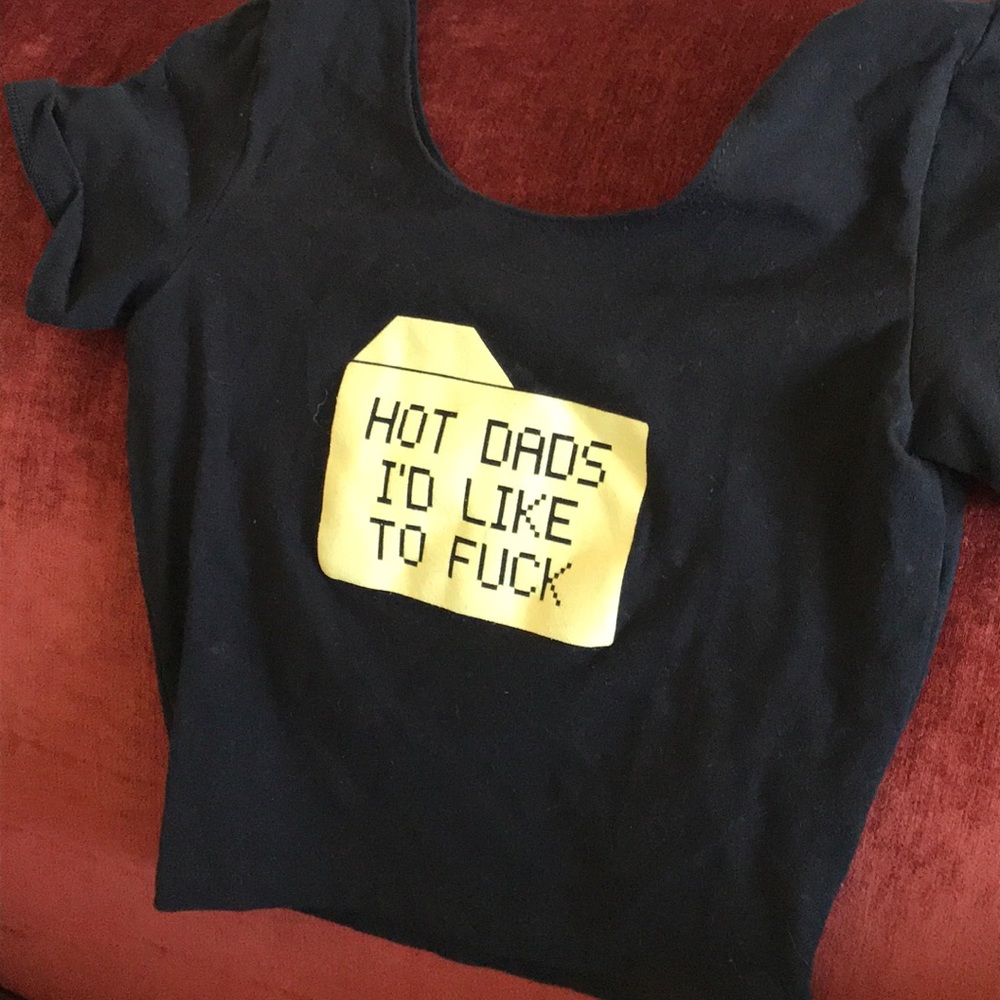Shop Jeen Crop Top Hot Dads